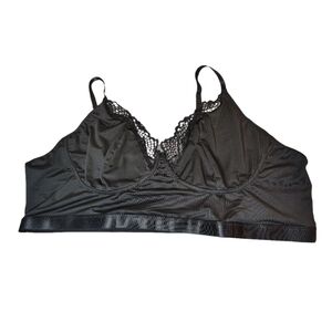 Lace-trim No-Wire Bralette Size 4XL